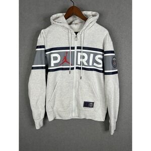 PSG Nike Jordan Hoodie Paris Saint-Germain Full-Zip Fleece Hoodie Sz S
